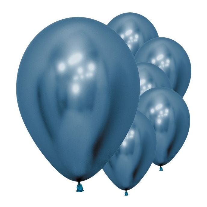 Blue Reflex Balloons - 12" Latex (50pk)