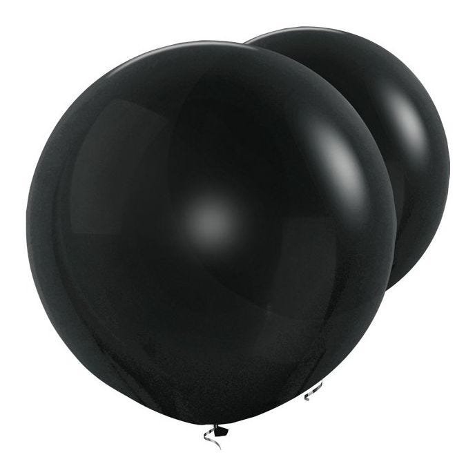 Black Giant Balloons - 36" Latex