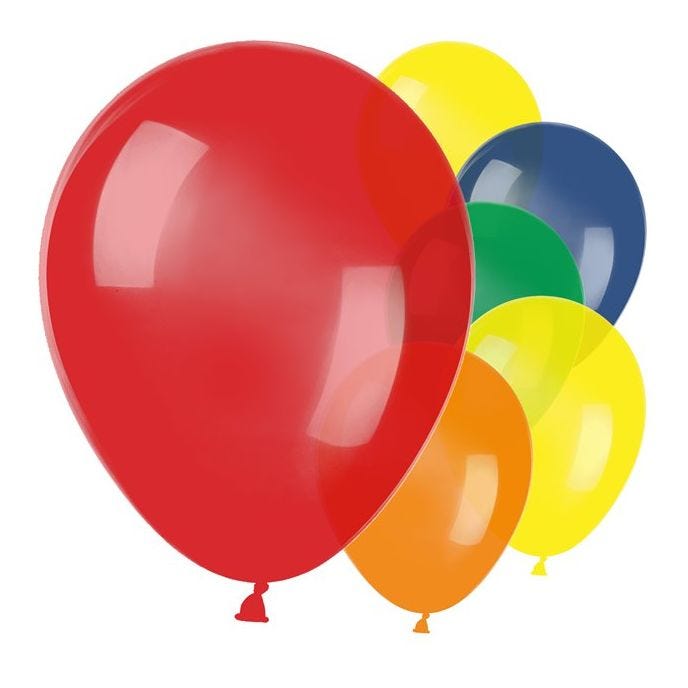 Assorted Colour Metallic Latex Balloons - 11"