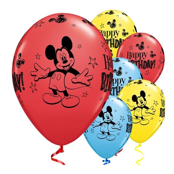 Mickey Mouse Balloons - 11&apos;&apos; Latex