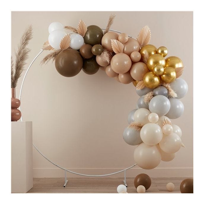 Taupe & Nude Balloon Arch