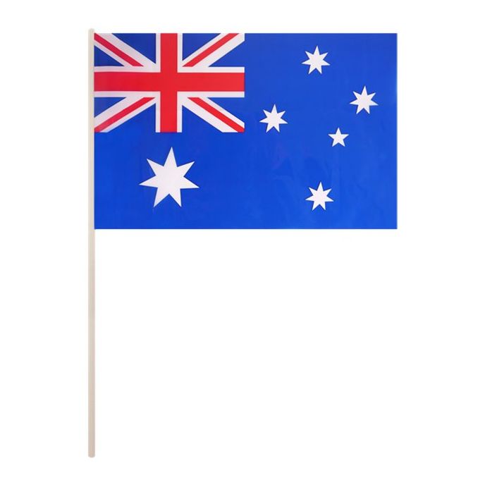 Australian Hand Waving Flag