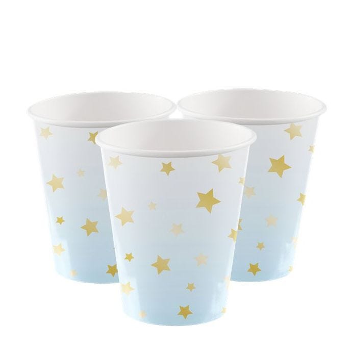 1st Birthday Blue Paper Cups - 250ml