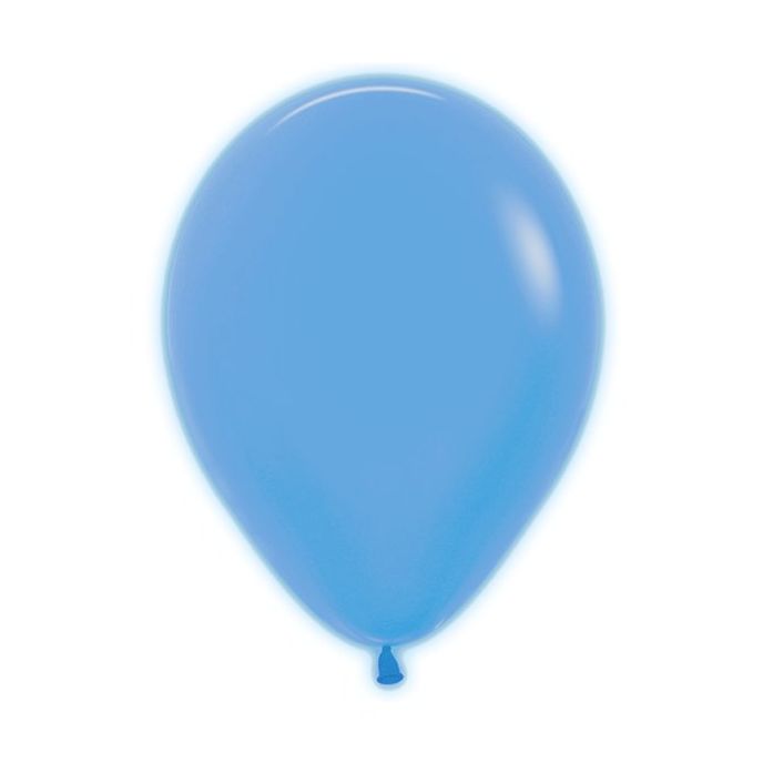 Neon Blue Balloons - 12" Latex (50pk)