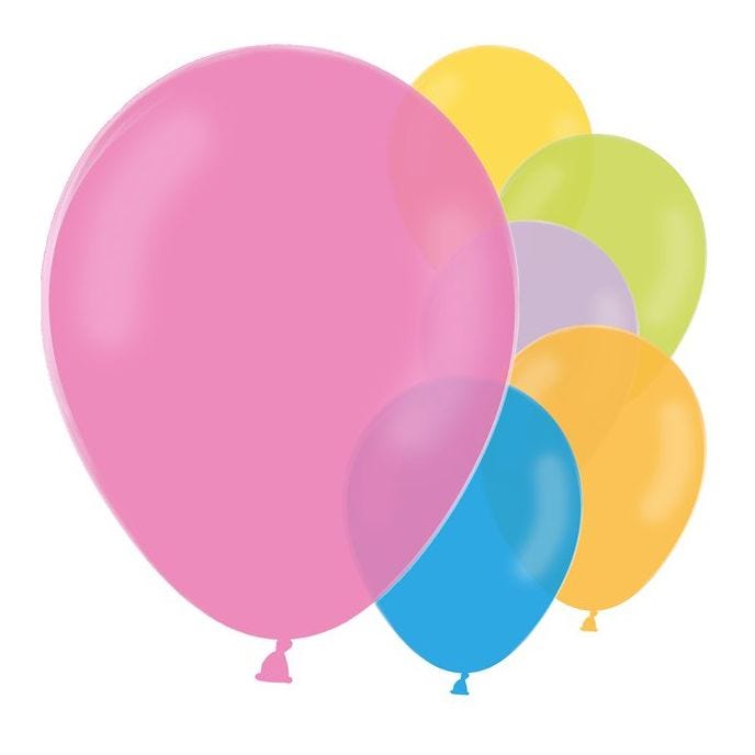 Pastel Mix Latex Balloons - 12" (10pk)